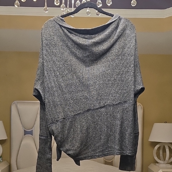 We The Free Charcoal Off-Shoulder Sweater - Picture 5 of 14